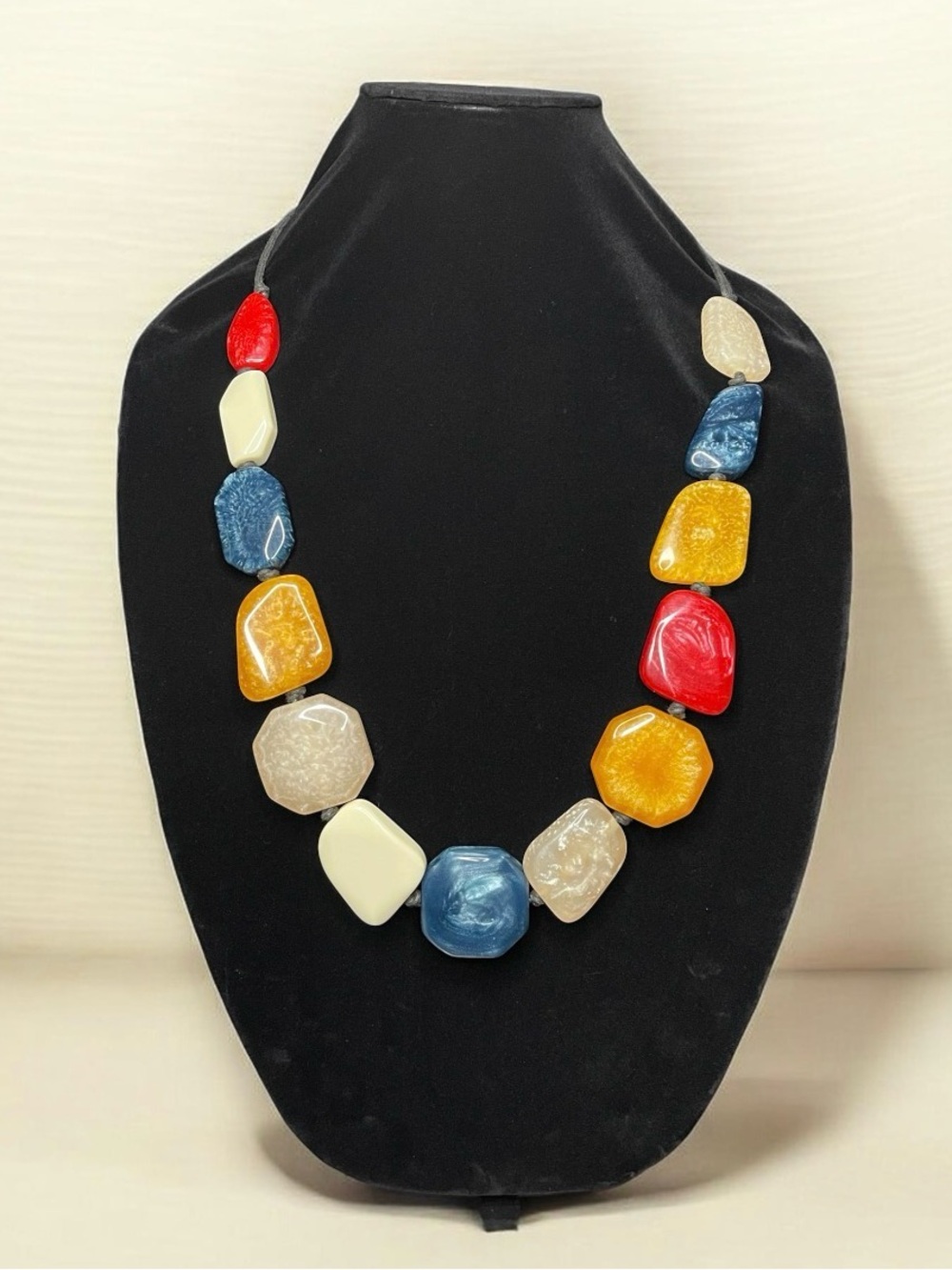 Colorful Multi-Stone Statement Necklace